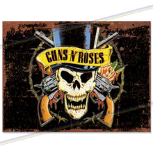 Load image into Gallery viewer, GUNS N ROSES (SKULL) METAL SIGNS