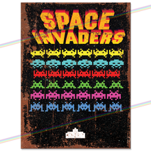 Load image into Gallery viewer, SPACE INVADERS METAL SIGNS