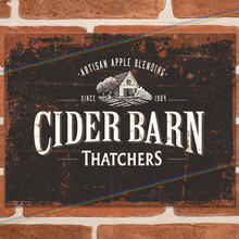 Load image into Gallery viewer, THATCHERS CIDER BARN METAL SIGNS