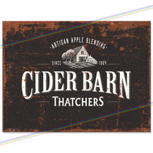 Load image into Gallery viewer, THATCHERS CIDER BARN METAL SIGNS