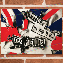 Load image into Gallery viewer, SEX PISTOLS ANARCHY IN THE UK METAL SIGNS
