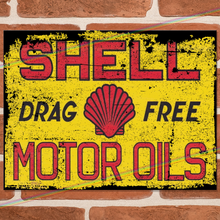 Load image into Gallery viewer, SHELL MOTOR OILS METAL SIGNS