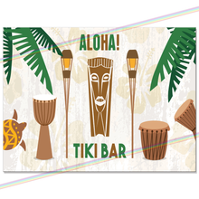 Load image into Gallery viewer, TIKI BAR (ALOHA) METAL SIGNS
