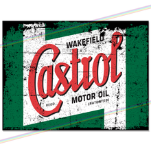 Load image into Gallery viewer, CASTROL MOTOR OIL METAL SIGNS