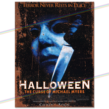 Load image into Gallery viewer, HALLOWEEN MOVIE METAL SIGNS
