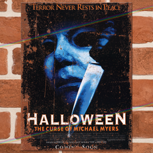 Load image into Gallery viewer, HALLOWEEN MOVIE METAL SIGNS