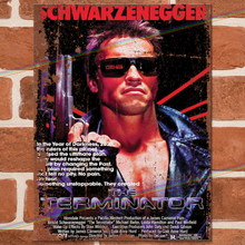 Load image into Gallery viewer, THE TERMINATOR MOVIE METAL SIGNS