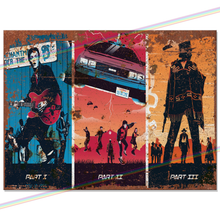 Load image into Gallery viewer, BACK TO THE FUTURE (MARTY - 3 PARTS) MOVIE METAL SIGNS