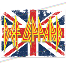 Load image into Gallery viewer, DEF LEPPARD (GB FLAG LOGO) MUSIC METAL SIGNS