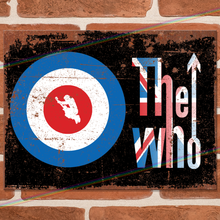 Load image into Gallery viewer, THE WHO (LOGO) MUSIC METAL SIGNS