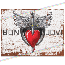 Load image into Gallery viewer, BON JOVI (LOGO) MUSIC METAL SIGNS