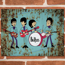 Load image into Gallery viewer, THE BEATLES (CHARACTERS) MUSIC METAL SIGNS