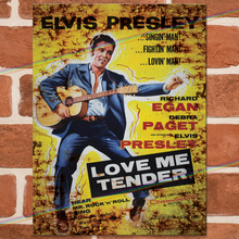 Load image into Gallery viewer, ELVIS PRESLEY (LOVE ME TENDER) MUSIC MOVIE METAL SIGNS