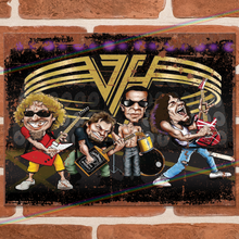 Load image into Gallery viewer, VAN HALEN (CHARACTERS) MUSIC METAL SIGNS