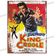 Load image into Gallery viewer, ELVIS PRESLEY (KING CREOLE) MUSIC MOVIE METAL SIGNS