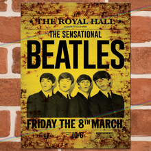 Load image into Gallery viewer, THE BEATLES (THE ROYAL HALL) MUSIC METAL SIGNS