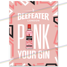 Load image into Gallery viewer, BEEFEATER PINK GIN METAL SIGNS