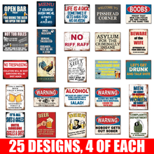 Load image into Gallery viewer, METAL SIGNS MIXED PACK #3
