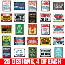 Load image into Gallery viewer, METAL SIGNS MIXED PACK #5