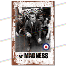 Load image into Gallery viewer, MADNESS 30cm x 20cm MUSIC METAL SIGNS
