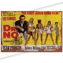 Load image into Gallery viewer, JAMES BOND 007 (DR. NO - 1962) 30cm x 20cm MOVIE METAL SIGNS
