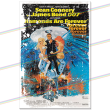 Load image into Gallery viewer, JAMES BOND 007 (DIAMONDS ARE FOREVER - 1971) 30cm x 20cm MOVIE METAL SIGNS
