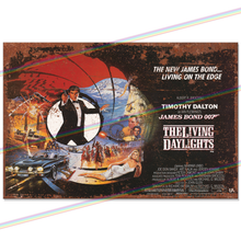 Load image into Gallery viewer, JAMES BOND 007 (THE LIVING DAYLIGHTS - 1987) 30cm x 20cm MOVIE METAL SIGNS
