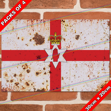Load image into Gallery viewer, NORTHERN IRELAND FLAG 30cm x 20cm METAL SIGNS
