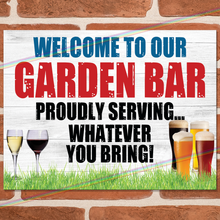 Load image into Gallery viewer, GARDEN BAR METAL SIGNS
