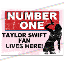 Load image into Gallery viewer, TAYLOR SWIFT - NUMBER ONE FAN METAL SIGNS
