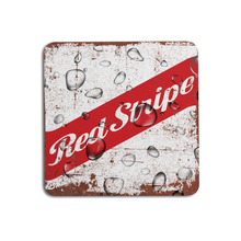 Load image into Gallery viewer, RED STRIPE COASTERS
