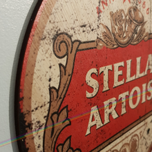 Load image into Gallery viewer, STELLA ARTOIS CIRCLE WOOD SIGNS
