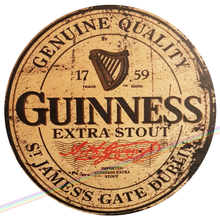 Load image into Gallery viewer, GUINNESS CIRCLE WOOD SIGNS
