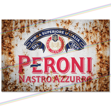 Load image into Gallery viewer, PERONI (LOGO) 30cm x 20cm METAL SIGNS
