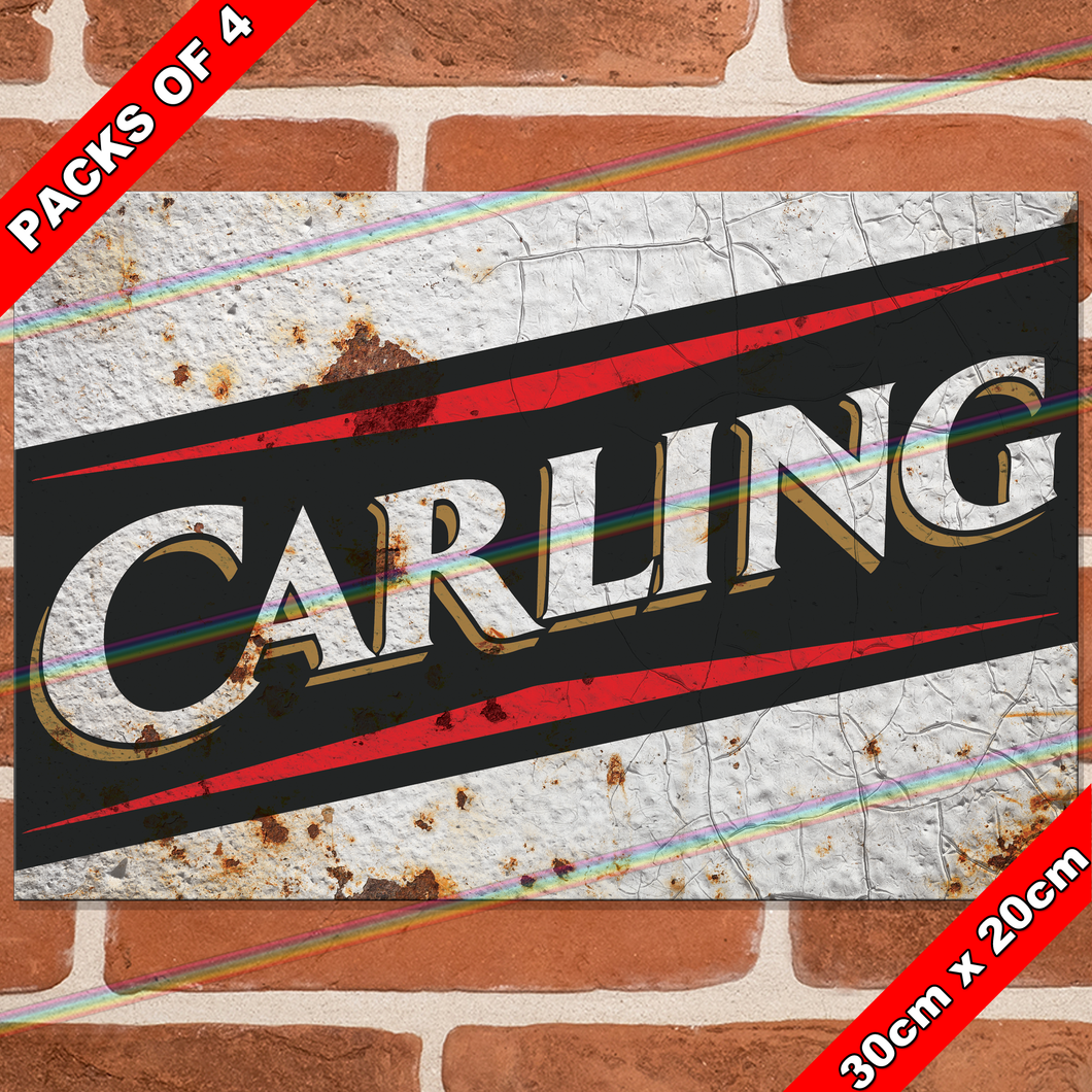 CARLING (LOGO) 30cm x 20cm METAL SIGNS
