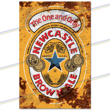 Load image into Gallery viewer, NEWCASTLE BROWN ALE (LOGO) 30cm x 20cm METAL SIGNS
