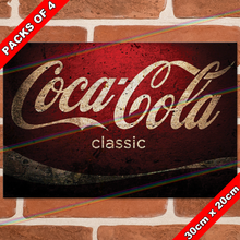 Load image into Gallery viewer, COCA COLA CLASSIC 30cm x 20cm METAL SIGNS
