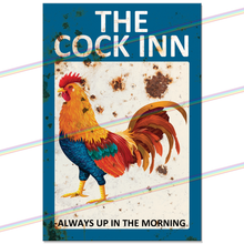 Load image into Gallery viewer, THE COCK INN 30cm x 20cm METAL SIGNS

