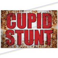 Load image into Gallery viewer, CUPID STUNT 30cm x 20cm METAL SIGNS
