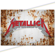 Load image into Gallery viewer, METALLICA (LOGO) 30cm x 20cm MUSIC METAL SIGNS
