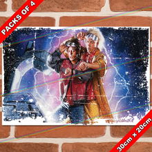 Load image into Gallery viewer, BACK TO THE FUTURE (MARTY &amp; DOC) 30cm x 20cm MOVIE METAL SIGNS

