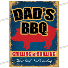 Load image into Gallery viewer, DADS BBQ METAL SIGNS
