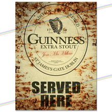 Load image into Gallery viewer, SERVED HERE: GUINNESS METAL SIGNS
