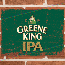 Load image into Gallery viewer, GREENE KING IPA METAL SIGNS
