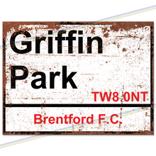Load image into Gallery viewer, GRIFFIN PARK BRENTFORD FC FOOTBALL METAL SIGNS
