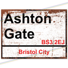 Load image into Gallery viewer, ASHTON GATE BRISTOL CITY FOOTBALL METAL SIGNS
