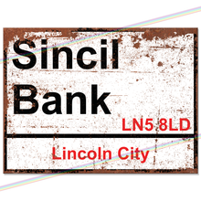Load image into Gallery viewer, SINCIL BANK LINCOLN CITY FOOTBALL METAL SIGNS
