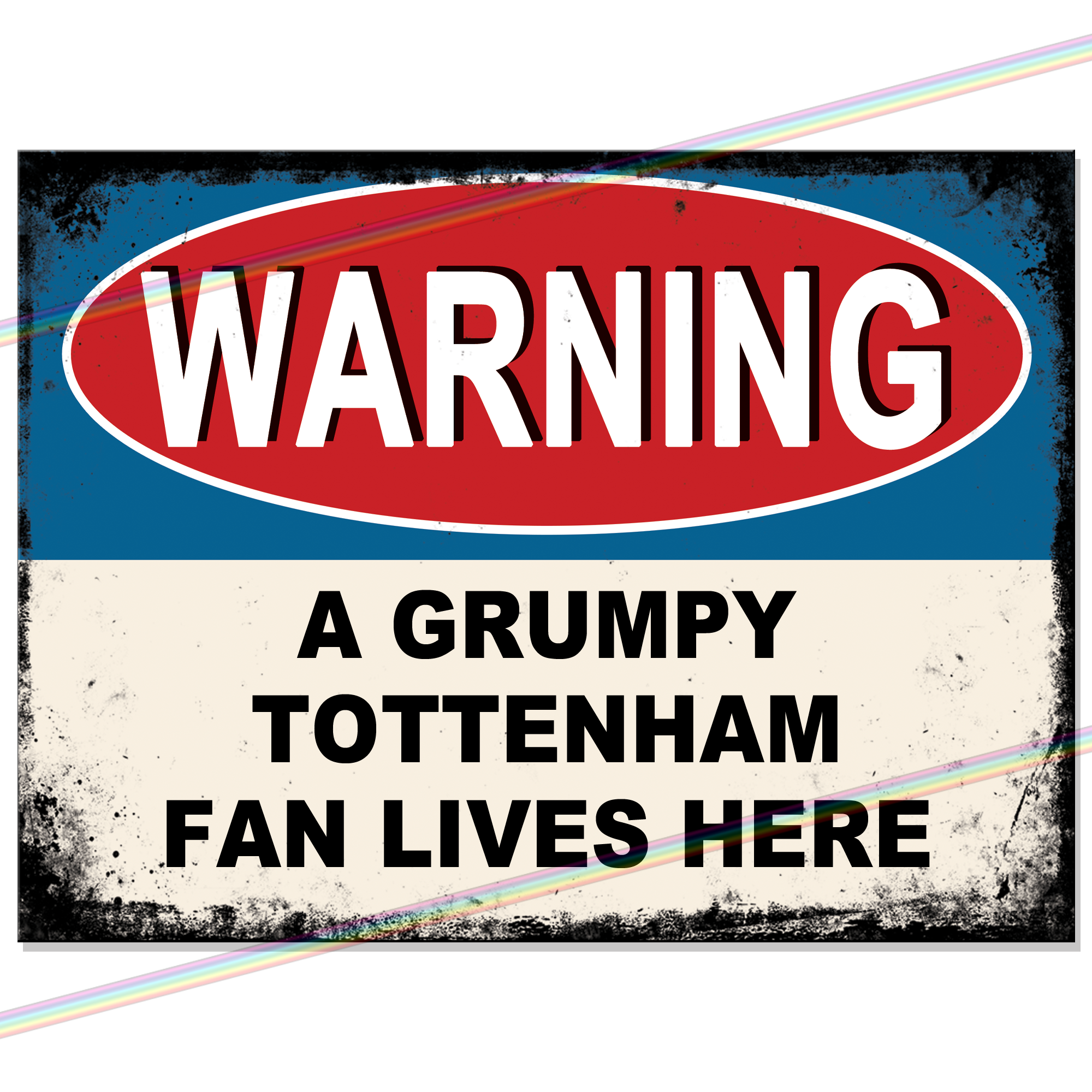 TOTTENHAM GRUMPY FAN FOOTBALL METAL SIGNS WHOLESALE UK – Wholesale ...