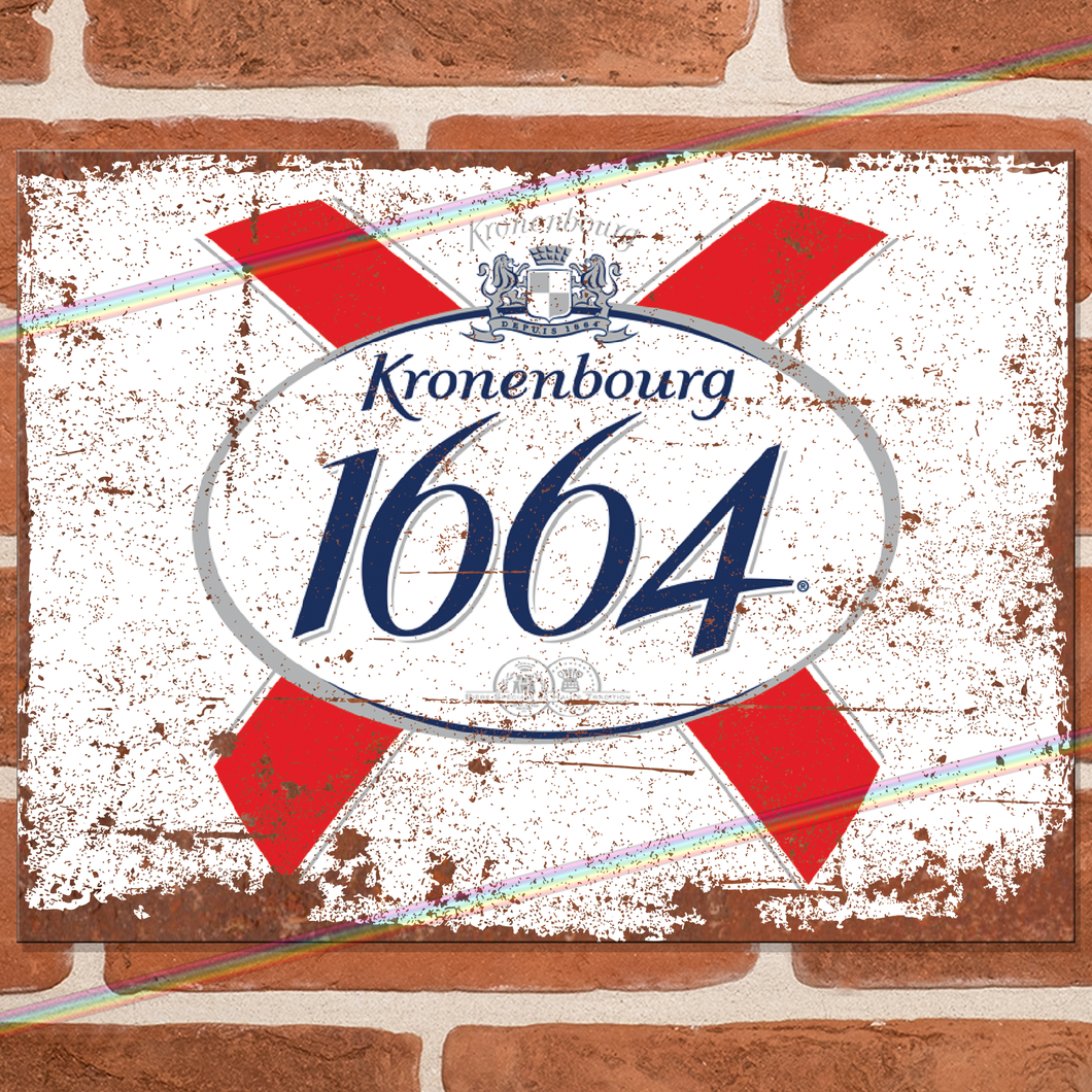 KRONENBOURG 1664 METAL SIGNS
