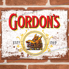 Load image into Gallery viewer, GORDONS GIN METAL SIGNS
